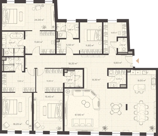План квартиры №16A