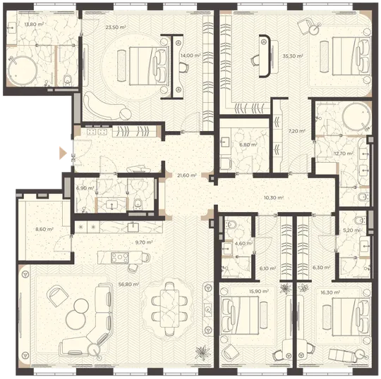 План квартиры №109E