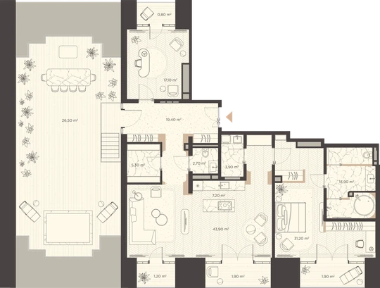 План квартиры №217E
