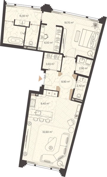 План квартиры №201A