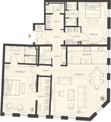 План квартиры №18A