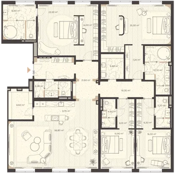 План квартиры №109E